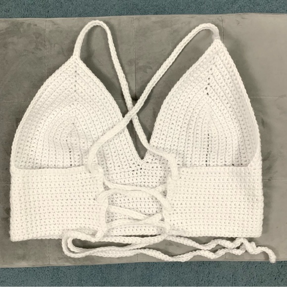 Handmade Crochet Crop Top - Picture 3 of 7
